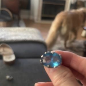 2 for $30 Blue Topaz silver ring 5